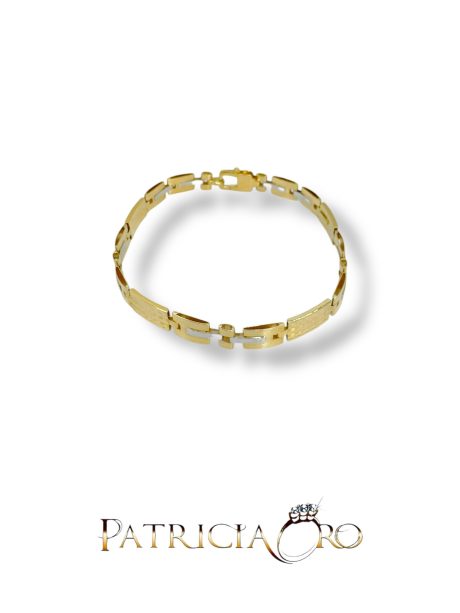 Bracciale Uomo in Oro 750 Bicolore
