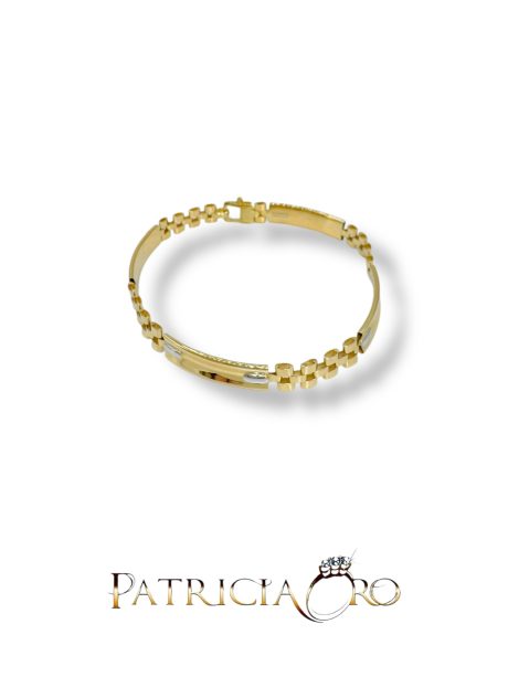 Bracciale Uomo Oro Bicolore 18kt