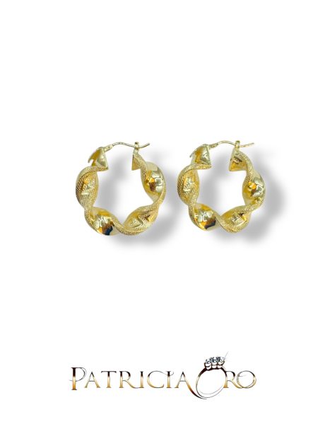 Cerchi Orecchini Oro 18kt Giallo 750