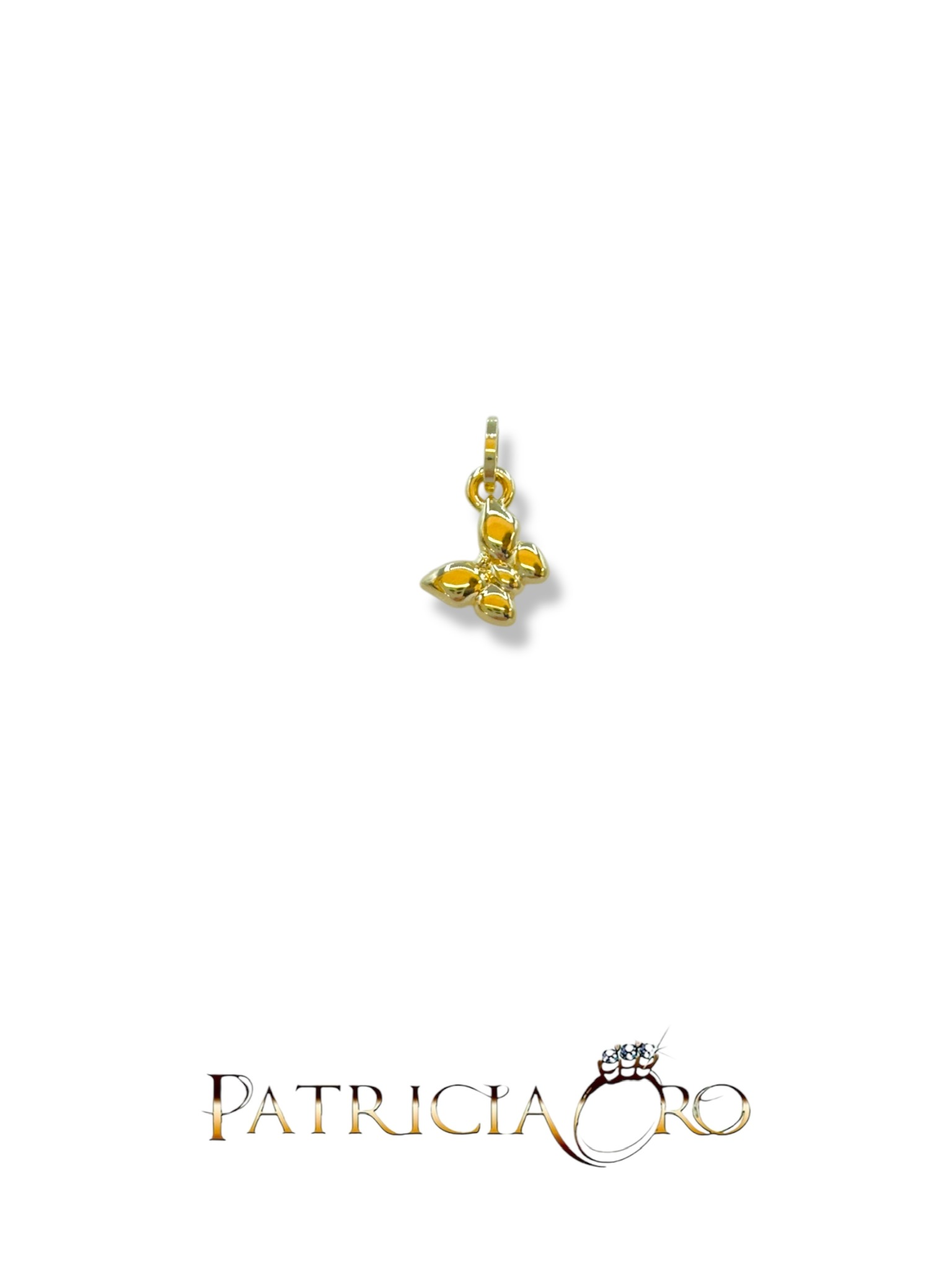Ciondolo Farfalla Oro 750: un gioiello made in Italy di alta gioielleria, perfetto come idea regalo preziosa.
