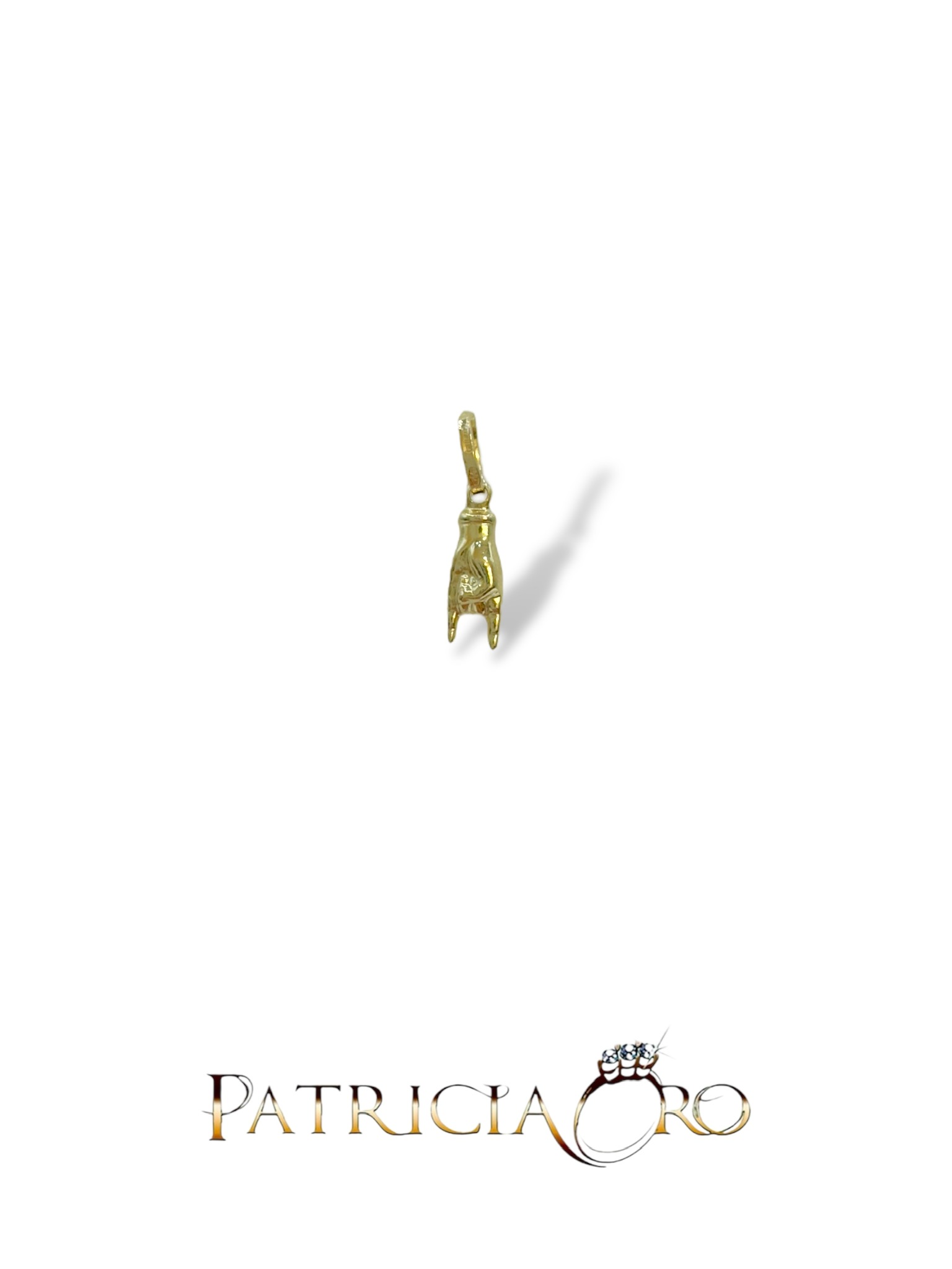 Ciondolo Mano Corna in Oro, un gioiello di lusso per chi ama l'alta gioielleria.