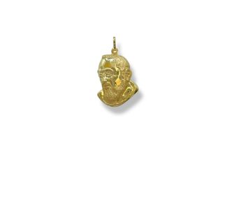 Ciondolo Volto di Padre Pio in oro giallo 750, un gioiello di lusso perfetto come idea regalo preziosa