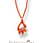 Splendida Collana in Corallo Sciacca di Patricia Oro Creations, un gioiello made in italy di alta gioielleria. (Vista 2)