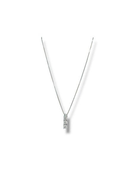 Collana Trilogy con Diamanti in Oro Bianco 18kt Davite&Delucchi