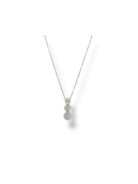 Collana Trilogy Diamanti Oro Bianco 18kt Davite & Delucchi