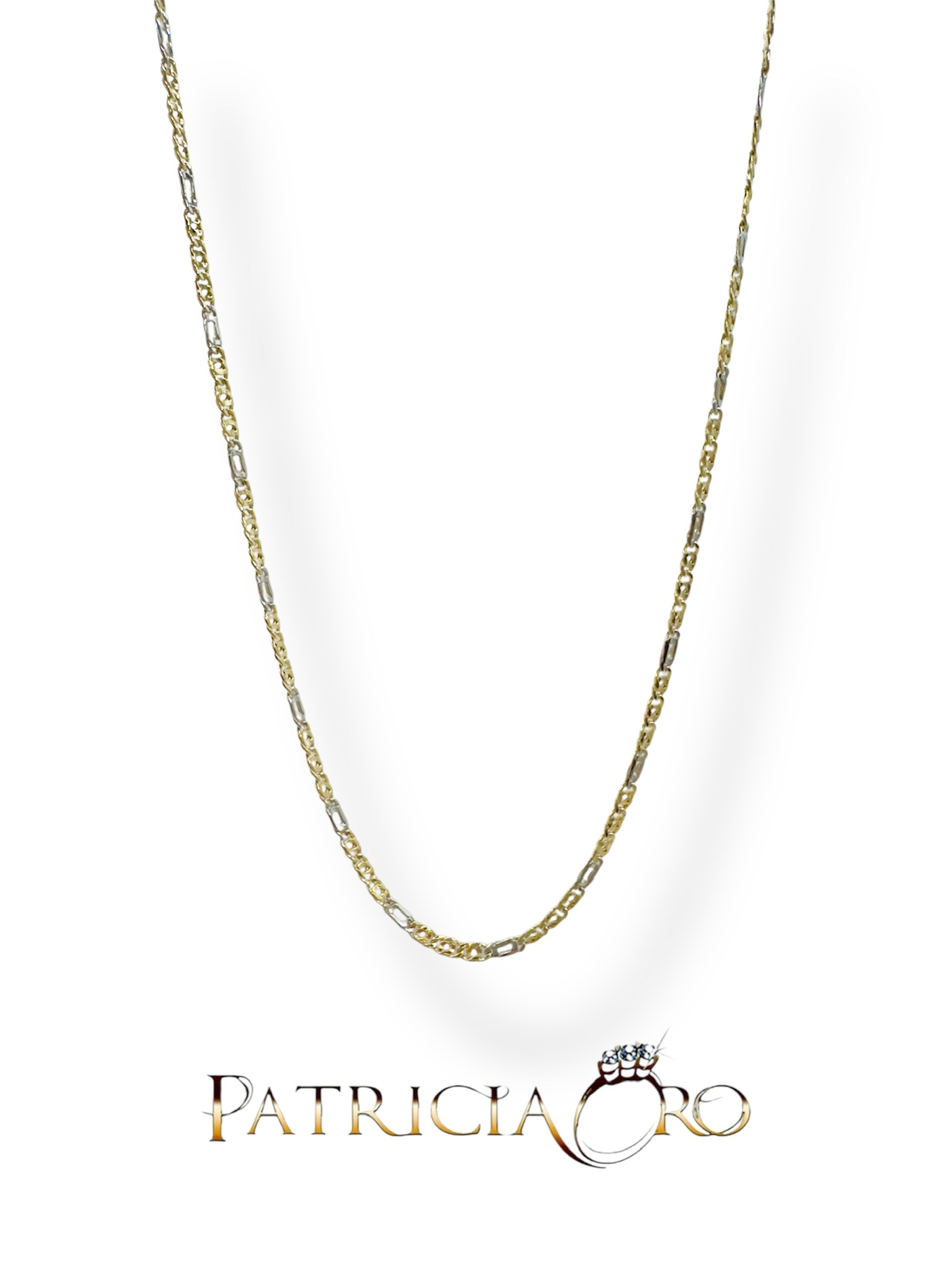 Collana maschile in oro 18k, un gioiello di lusso perfetto per un regalo prezioso. (Vista 2)