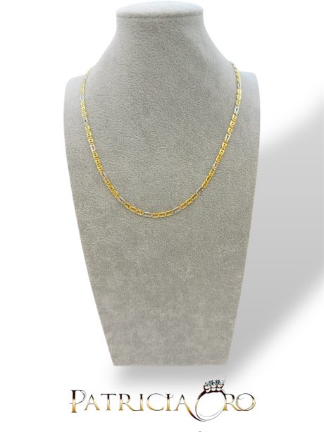 Collana Maschile Oro 18kt Bicolore