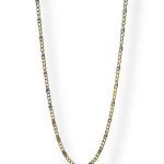 Collana in oro bicolore da uomo, un gioiello di lusso perfetto per un regalo prezioso. (Vista 2)