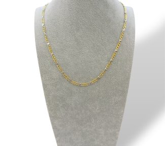 Collana in oro bicolore da uomo, un gioiello di lusso perfetto per un regalo prezioso.