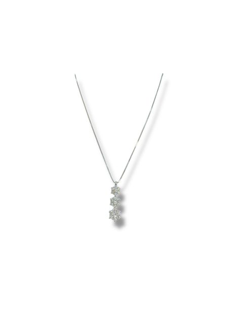 Collana Trilogy Diamanti Oro Bianco 18kt Davite & Delucchi