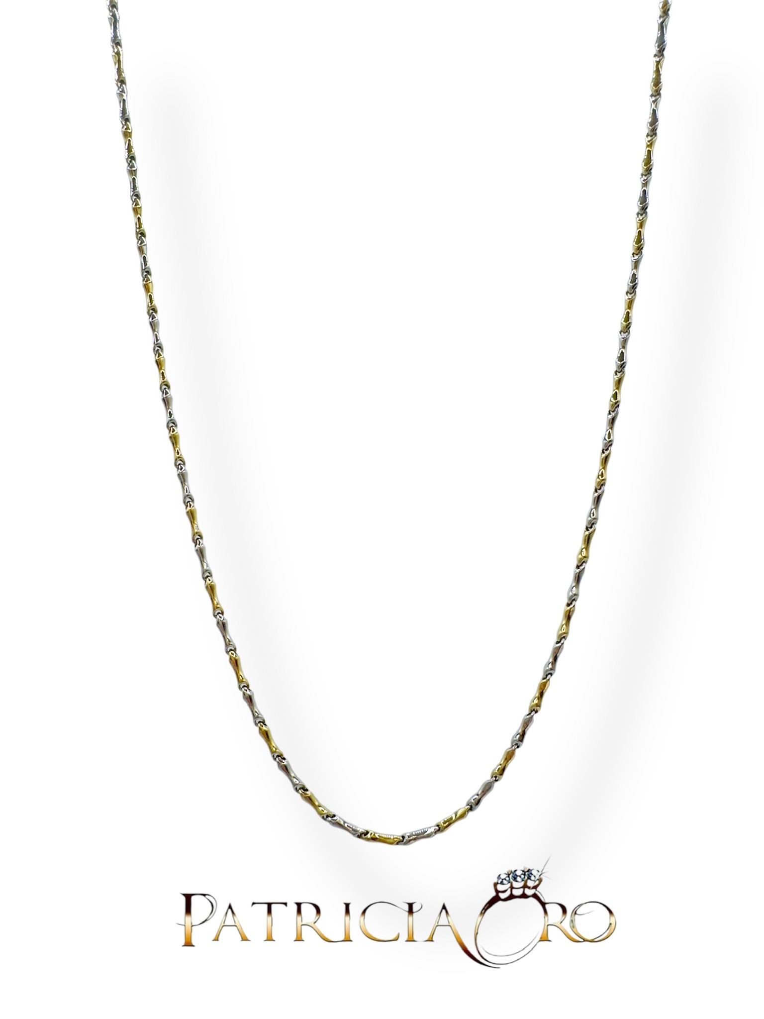 Girocollo in oro 750 maschile, un gioiello di lusso perfetto per un regalo prezioso. (Vista 2)