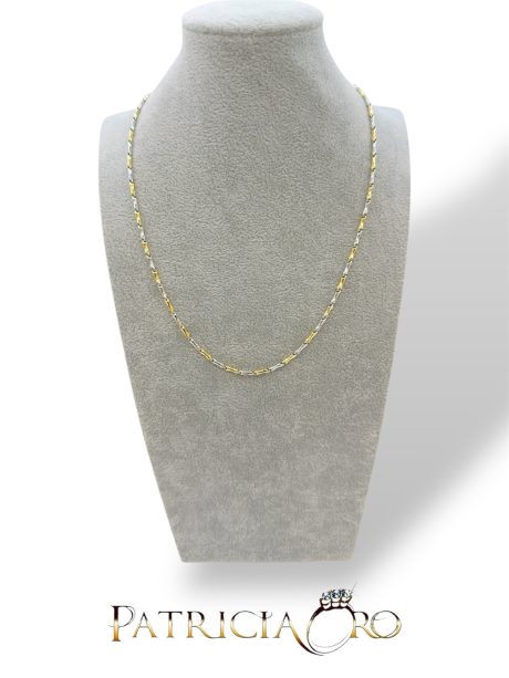 Girocollo Maschile in Oro 750 Bicolore