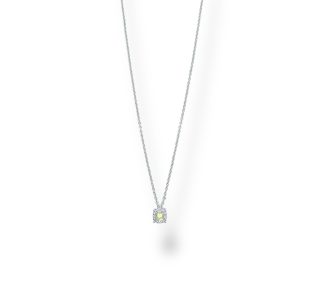 Splendido girocollo punto luce con diamante Davite&Delucchi, un gioiello di lusso perfetto per chi ama i gioielli diamanti.