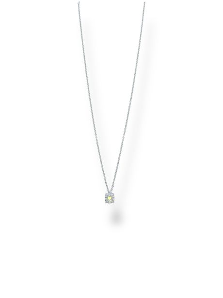 Girocollo Punto Luce Diamante Oro Bianco 18kt Davite & Delucchi