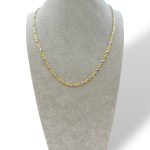 Girocollo uomo oro 18k bicolore 750 collana uomo elegante
