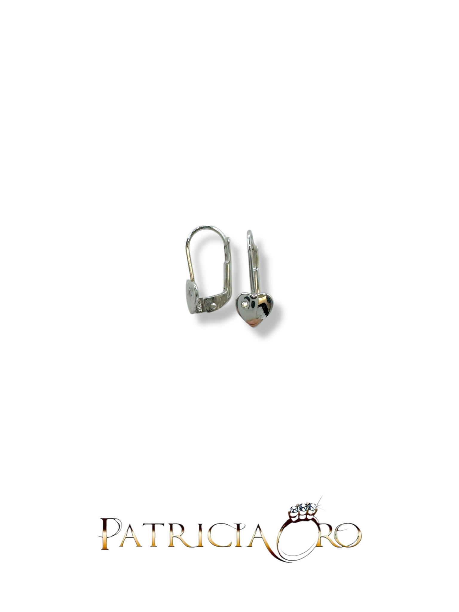 Orecchini Bimba Cuore Lucido in Oro 18K | Gioielleria Patricia Oro Orecchini Bimba Cuore Lucido, un gioiello di lusso perfetto per un regalo prezioso.