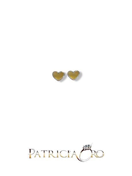 Orecchini Bimba Cuore in Oro 18k Bicolore
