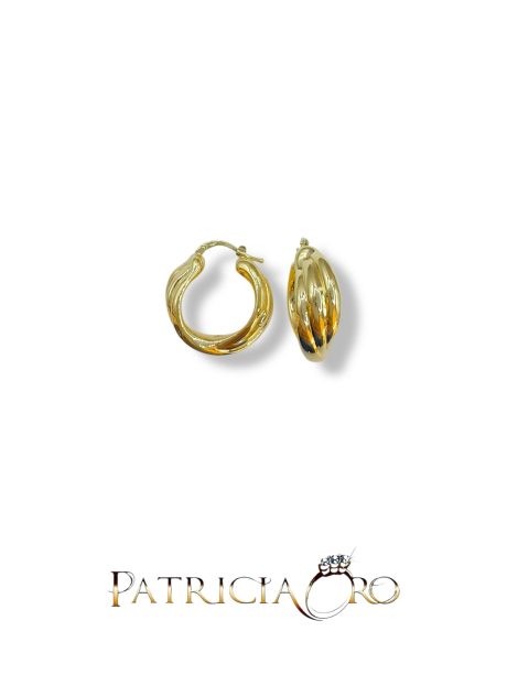 Orecchini Cerchi Oro Giallo 18kt
