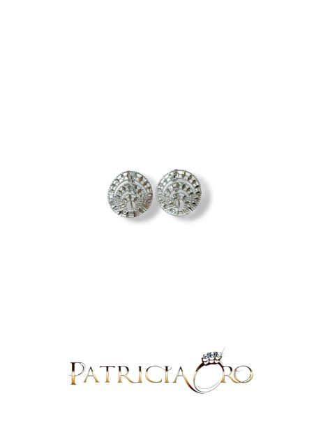 Orecchini Clips Donna in Oro Bianco 18kt — Ref. Omob38