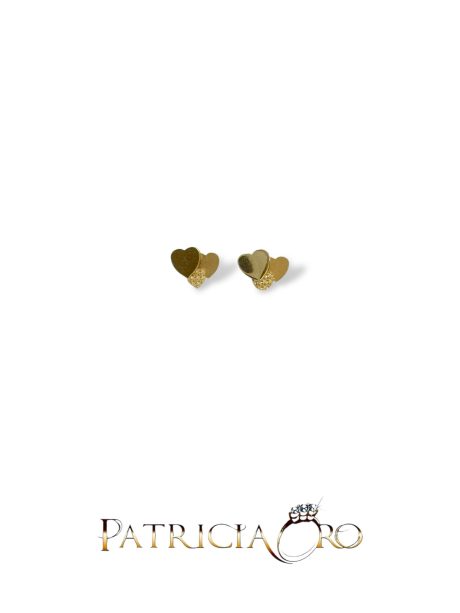 Orecchini Cuore in Oro Giallo 18kt