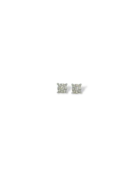 Orecchini Diamanti Punto Luce Oro Bianco 18KT Davite & Delucchi