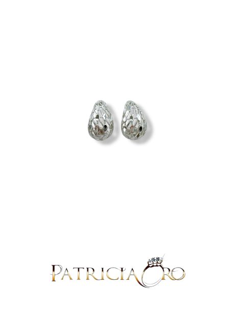 Orecchini a clip in oro bianco 18kt