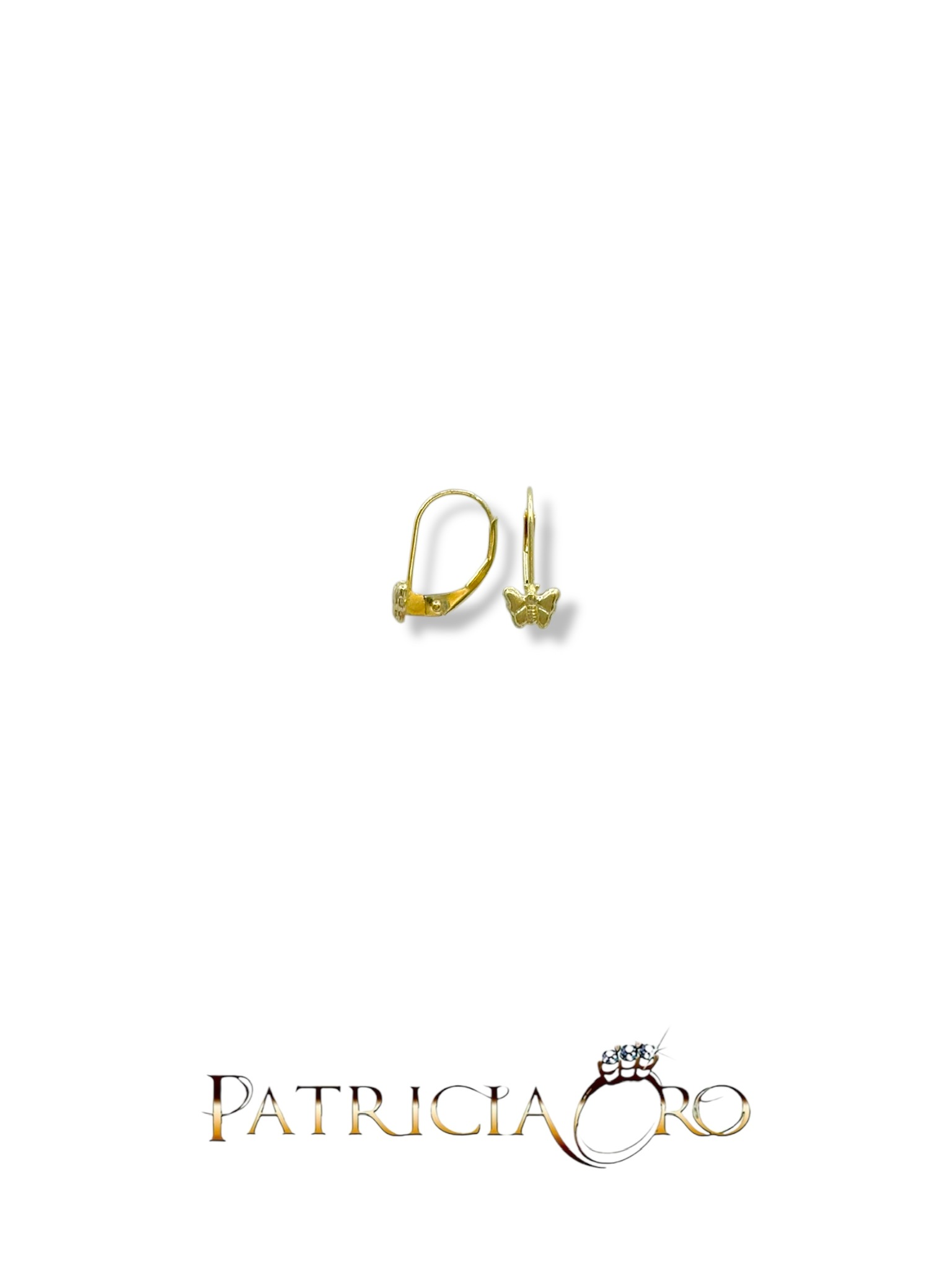 Orecchini Farfalla in Oro 750 - Alta Gioielleria | Gioielleria Patricia Oro Splendidi orecchini a farfalla in oro 750, un gioiello di lusso perfetto per un'occasione speciale.