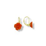 Splendidi orecchini Fiori Corallo Sciacca, gioielli made in italy, un'esplosione di eleganza e artigianalità. (Vista 2)