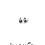 Orecchini in oro bianco clips 18kt - vista frontale