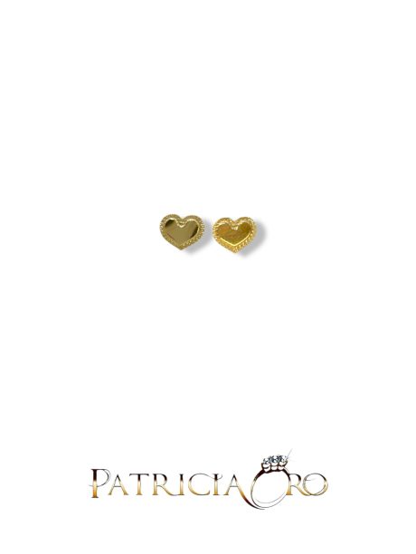 Orecchini Bimba Cuore in Oro 18kt a Vite