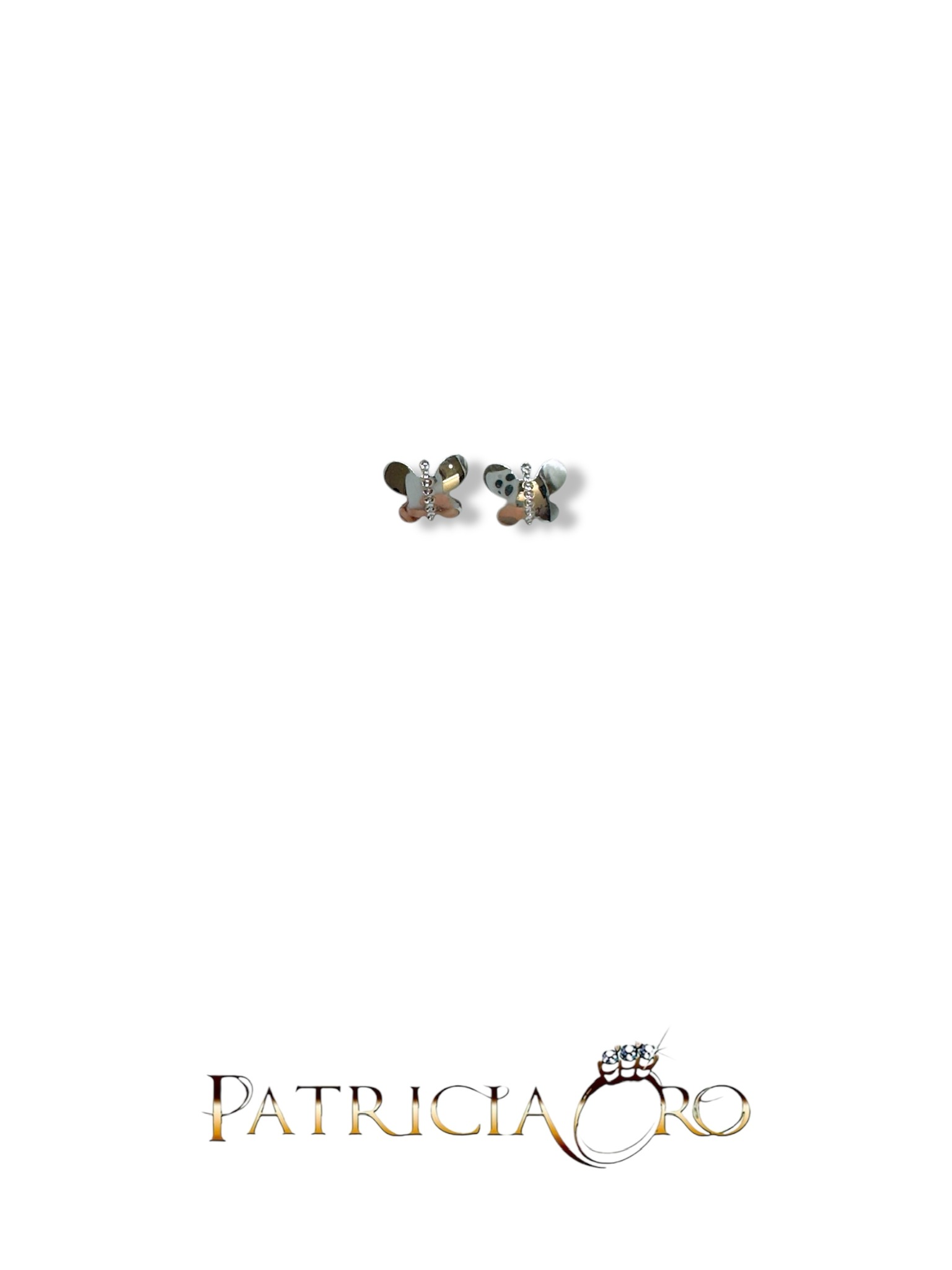 Orecchini in Oro 18K a Farfalla per Bambina | Gioielleria Patricia Oro Delicati orecchini in oro a forma di farfalla per bambina, realizzati con maestria artigianale e la qualità dei gioielli made in italy.