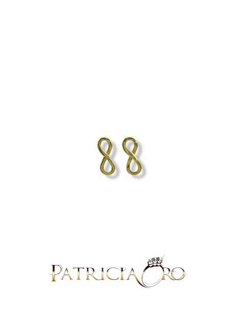 Orecchini Oro Giallo Infinito 18kt Simbolo Infinito