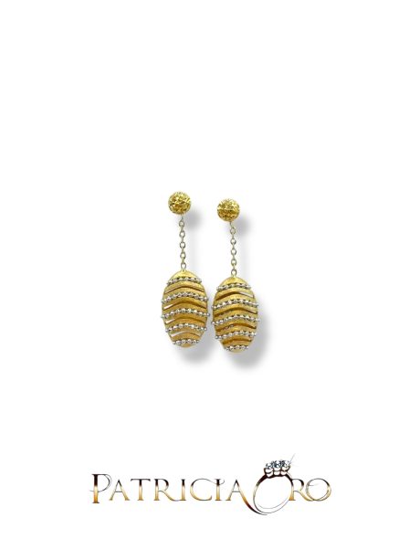 Orecchini Pendenti in Oro 18kt Bicolore
