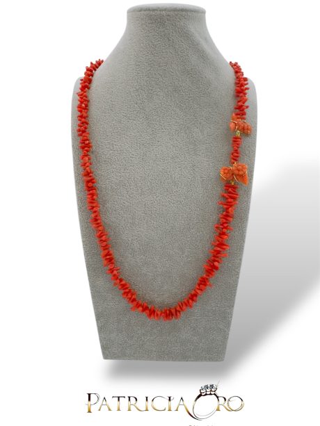 Collana Corallo Sciacca Fiori Patricia Oro Creations