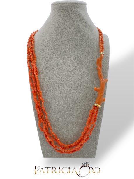 Collana Ramo Corallo Sciacca in Oro 750