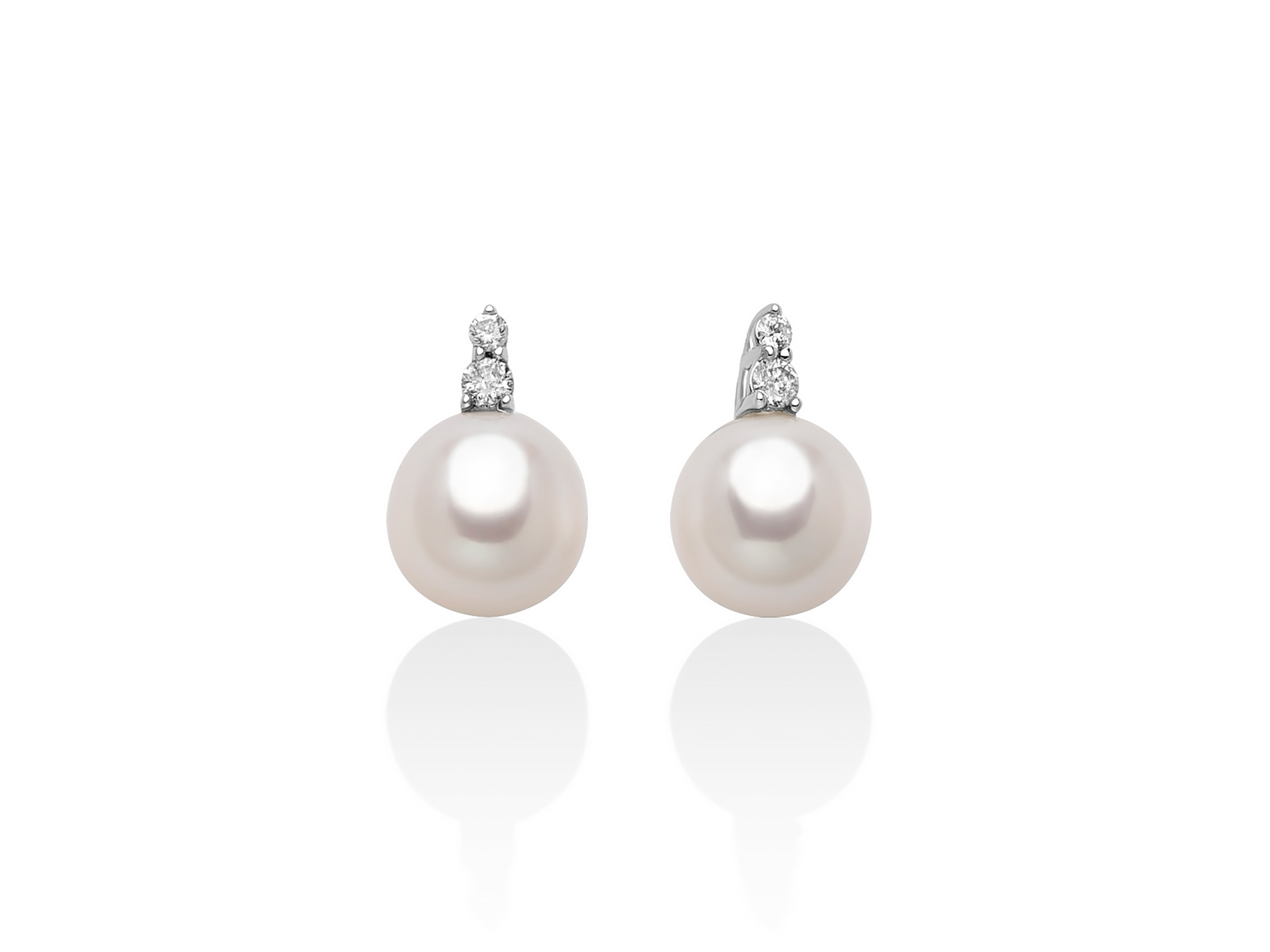 Orecchini Miluna in Perle e Diamanti