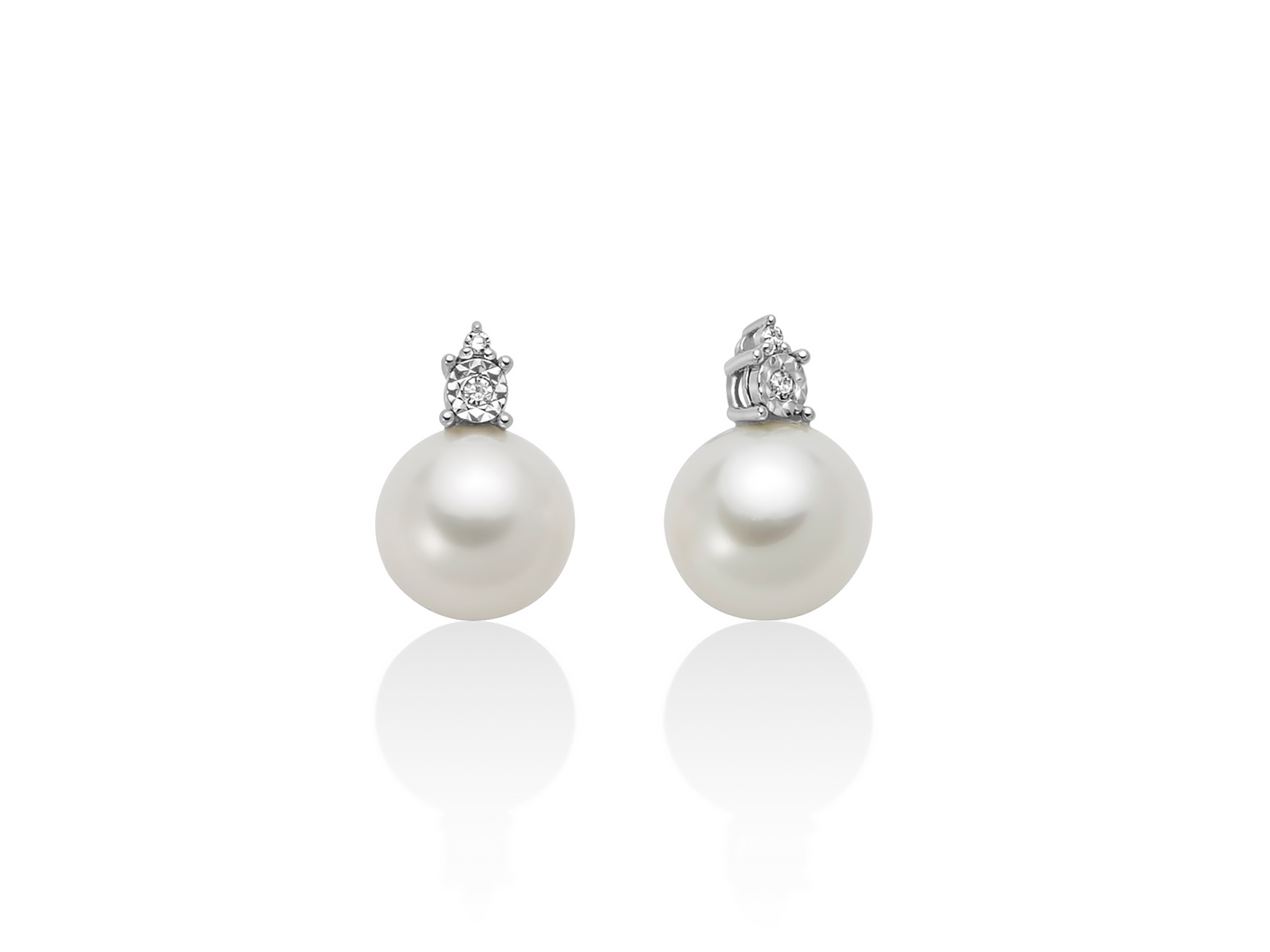 Orecchini Miluna Perle e Diamanti