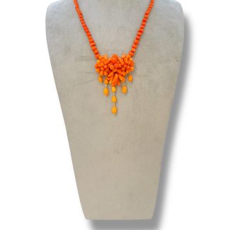 Collana Frutta e fiori Corallo Sciacca