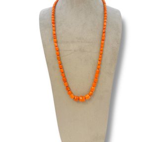 Collana barilotti in corallo Patricia Oro Creations: un gioiello made in italy di alta gioielleria, perfetto per un regalo prezioso.