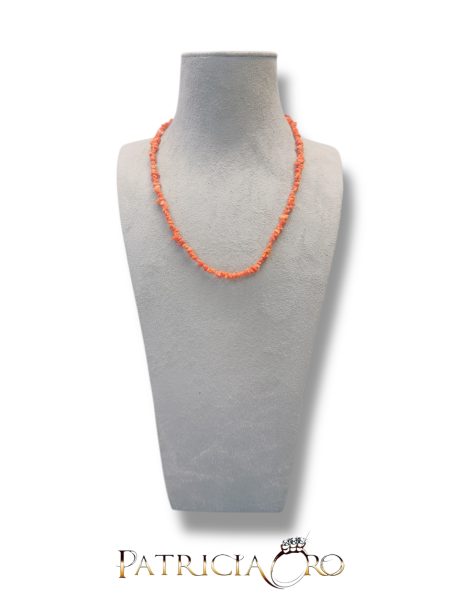 Collana girocollo in Corallo Sciacca con capolini