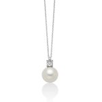 Collana Miluna in oro bianco con perle e diamanti: un gioiello di lusso per un'eleganza senza tempo. Scopri i nostri gioielli diamanti.