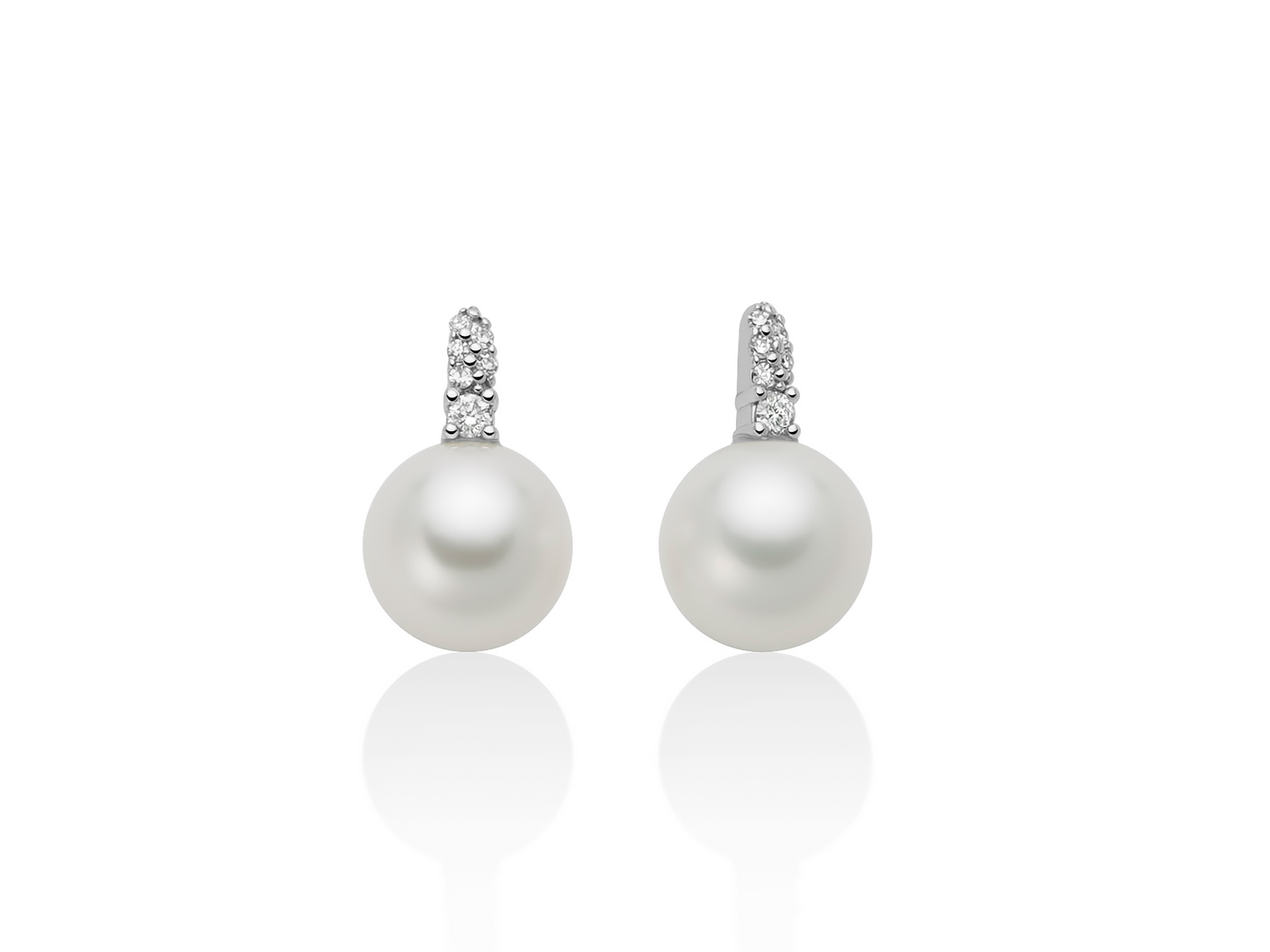 Orecchini Miluna con perle preziose: un'elegante espressione di alta gioielleria, perfetti per un regalo di lusso.