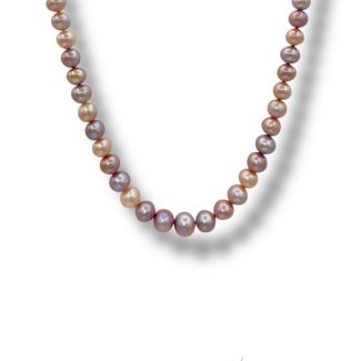 Rosé Freshwater Pearl Strand - Choker in Rosé Freshwater Pearls, 40cm