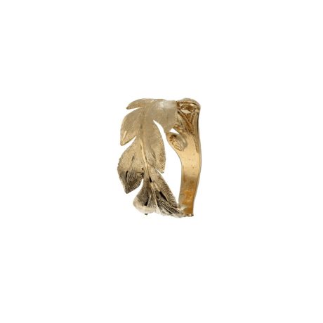 Anello Foglia in Oro Giallo 18k