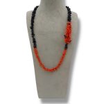 Collana da donna con corallo naturale, un gioiello made in Italy di Patricia Oro Creations, perfetto per un'idea regalo preziosa.