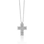 Il Collier Croce Miluna in Oro Bianco e Diamanti: un gioiello di lusso che incarna l'eleganza senza tempo, perfetto per chi cerca gioielli diamanti di alta gioielleria.