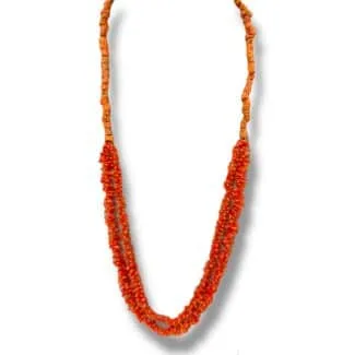 Women's Necklace with Natural Mediterranean Coral – Patricia Oro