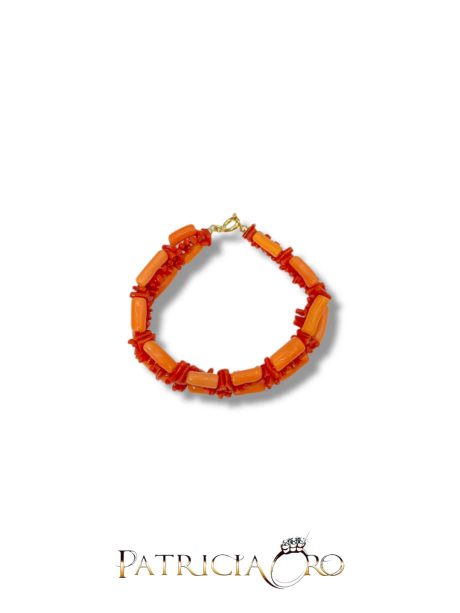 Bracciale Donna Corallo Naturale Cupolini e Cannette