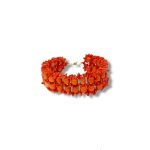 Splendido bracciale da donna Corallo Sciacca di Patricia Oro Creations, un gioiello made in italy di alta manifattura.