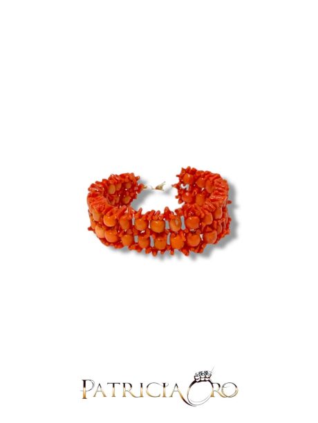 Bracciale Corallo Sciacca in Oro 18kt